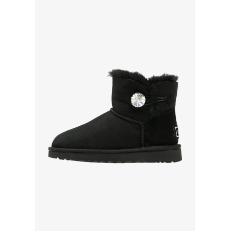Mini Bottes Bailey À Boutons argenté Et Bling-Bling