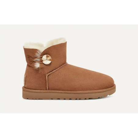 Mini Bottes Bailey À Boutons argenté Et Bling-Bling