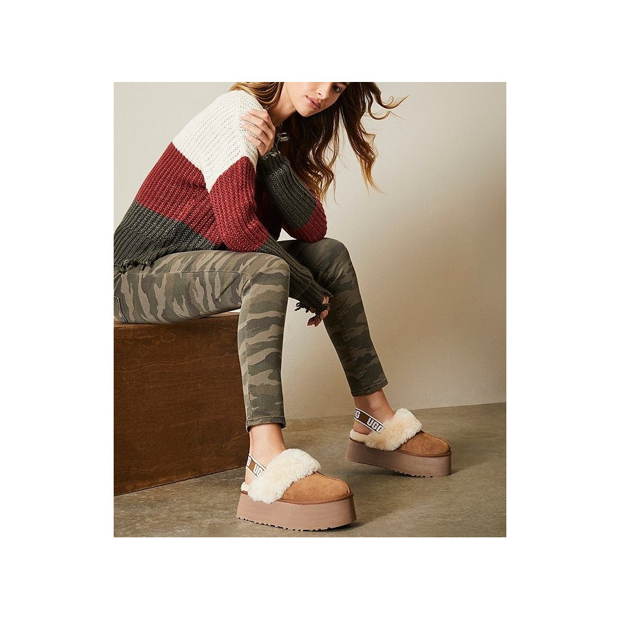 Funkette Suede Platform Clogs