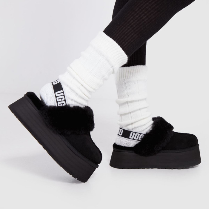 Funkette Suede Platform Clogs 2