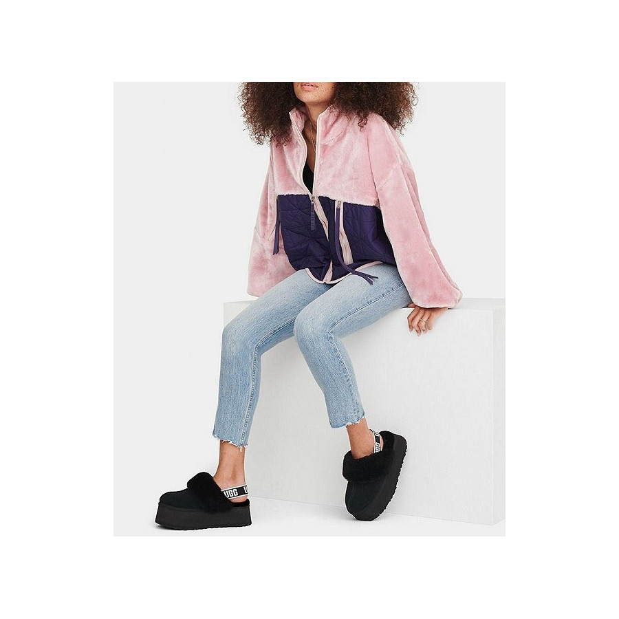 Funkette Suede Platform Clogs
